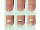 Cuore per la manicure step by step