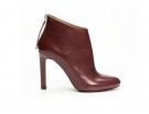 Tronchetto in pelle color marsala