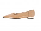 Ballerine a punta con tacco metallico
