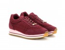 Sneakers flatform in color marsala