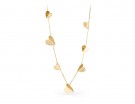 Collana dorata con charms a cuore