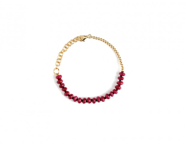 Bracciale in oro con pietre colorate
