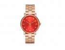 Orologio in metallo oro rosa con quadrante colorato