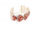 Bangle con pietre preziose e sagome cuore