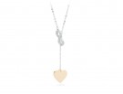 Collana con ciondolo a cuore e simbolo infinito