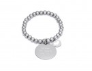 Bracciale in argento con charm e scritta