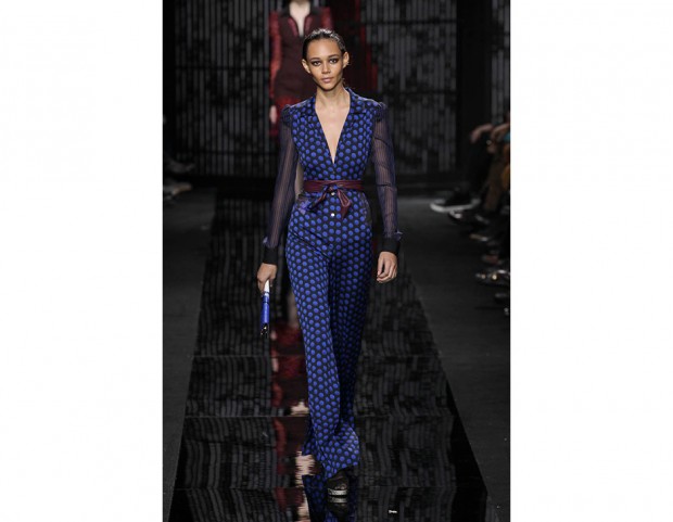 Jumpsuit in seta e chiffon per Diane von Furstenberg