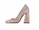 Pumps glitter rosa cipria