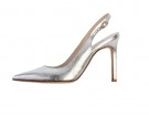 Decolletè sling-back argentate