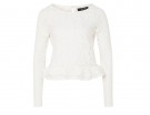 Maglia a peplo in pizzo