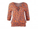 Maglia arricciata con stampa optical