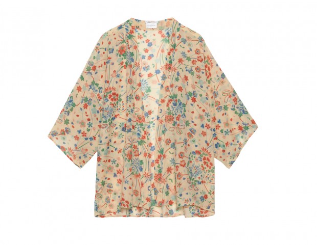 Kimono leggero con stampa fiori