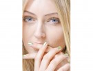 Manicure verde lime metal