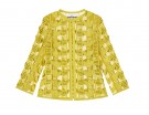 Giacchina traforata in tulle e pelle