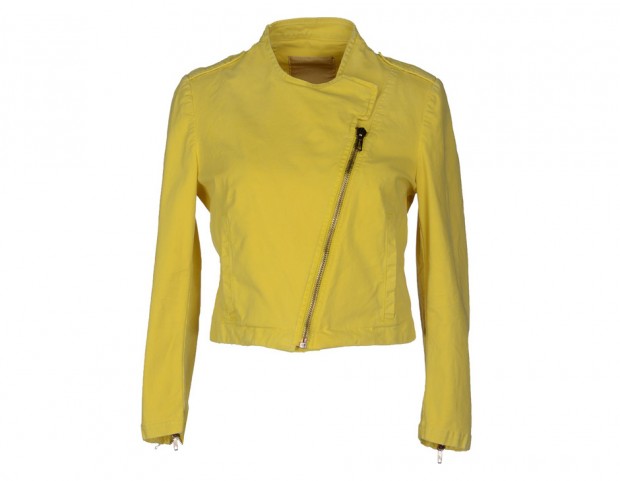 Giacca corta con zip asimmetrica