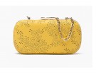 Clutch in pelle con decoro