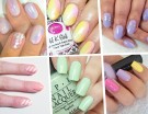 Nail art pastello