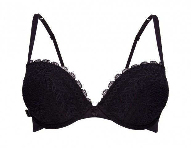 Reggiseno push up con contorno in pizzo