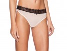 Slip bicolor con dettaglio in pizzo