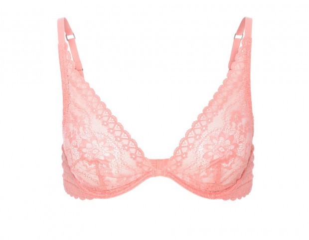 Reggiseno a triangolo in pizzo trasparente