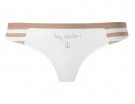 Slip in cotone con scritta