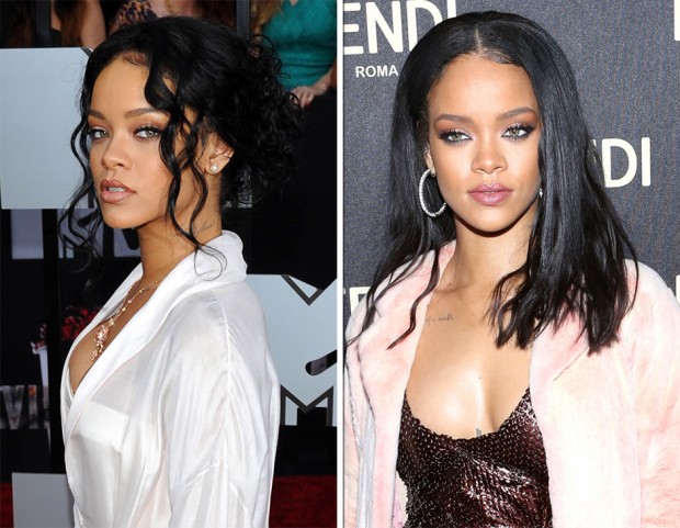 Rihanna ama spesso cambiare piega e acconciatura