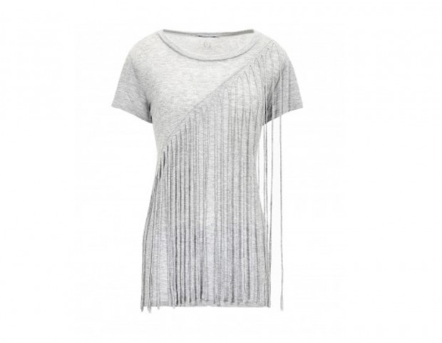 T-shirt con frange laterali