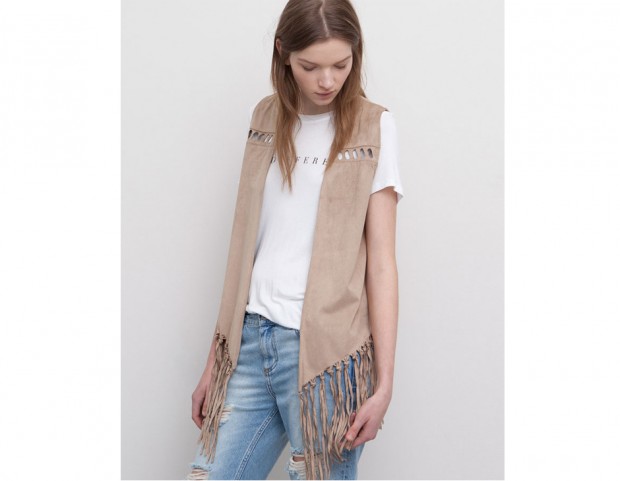 Gilet in camoscio