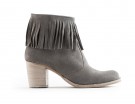 Stivaletti con tacco in suede