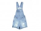 Corta in denim con strappi