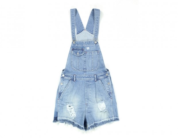 Corta in denim con strappi