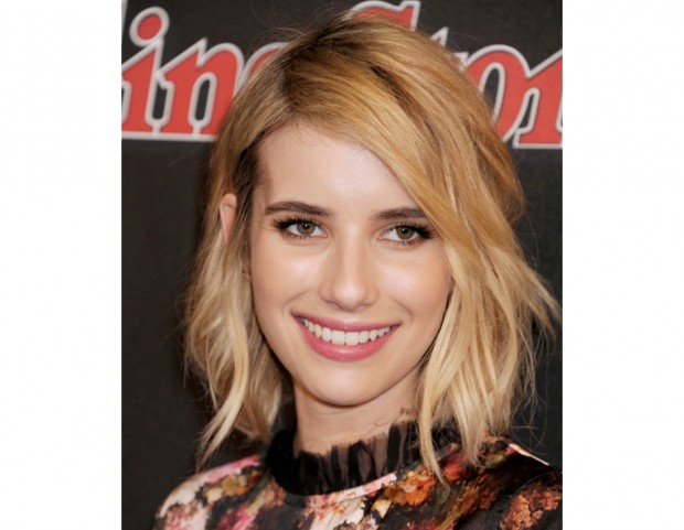 Emma Roberts: long bob shag con ciuffo