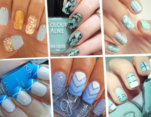 Smalti azzurri: le manicure da Pinterest e Instagram