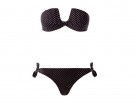 Bikini a pois senza spalline