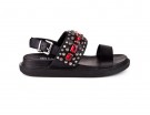 Flatform total black con dettagli preziosi