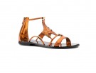 Ultra flat in pelle effetto metallico