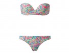 Con top preformato e slip a stampa effetto tapestry