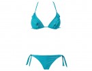 Top a triangolo e slip con laccetti e dettaglio ruches