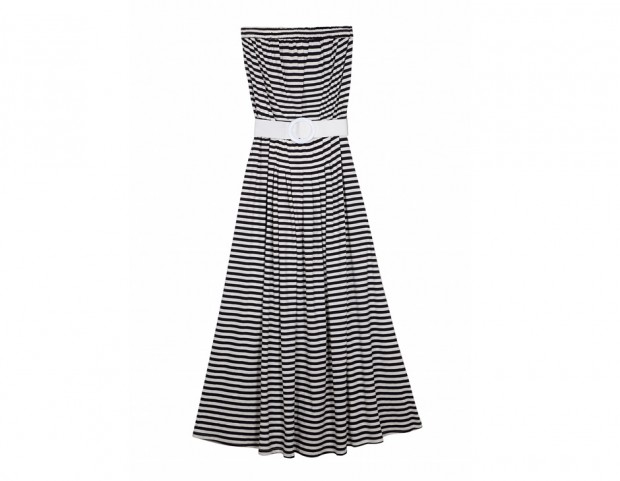 Fa parte della capsule collection “Carnaby Street”, l’abito a righe con cintura