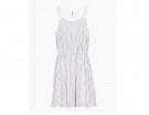 A righe con pizzo sul retro