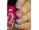 Pop art manicure nei toni pastello