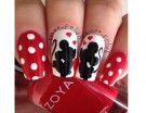 Mickey Mouse e Minnie come accent manicure