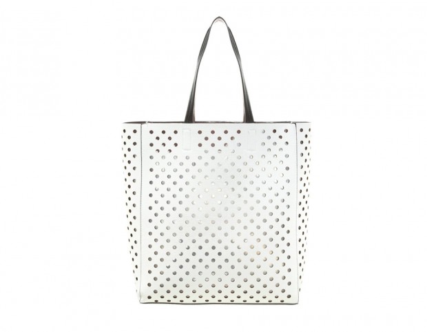 In pelle traforata total white