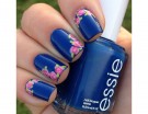 Roselline su base blu