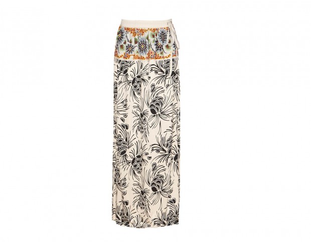 Lunga con stampa tropicale