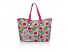 Maxi shopper con stampa floreale pop