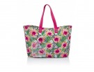 Maxi shopper con stampa floreale pop