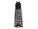 Maxidress black&white