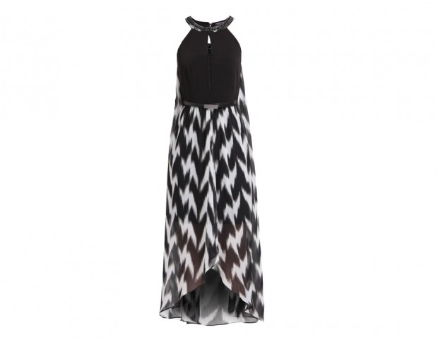 Maxidress black&white