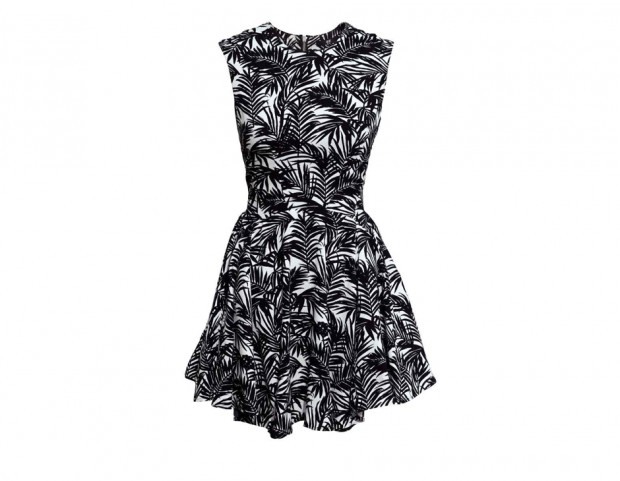Vestito svasato black&white